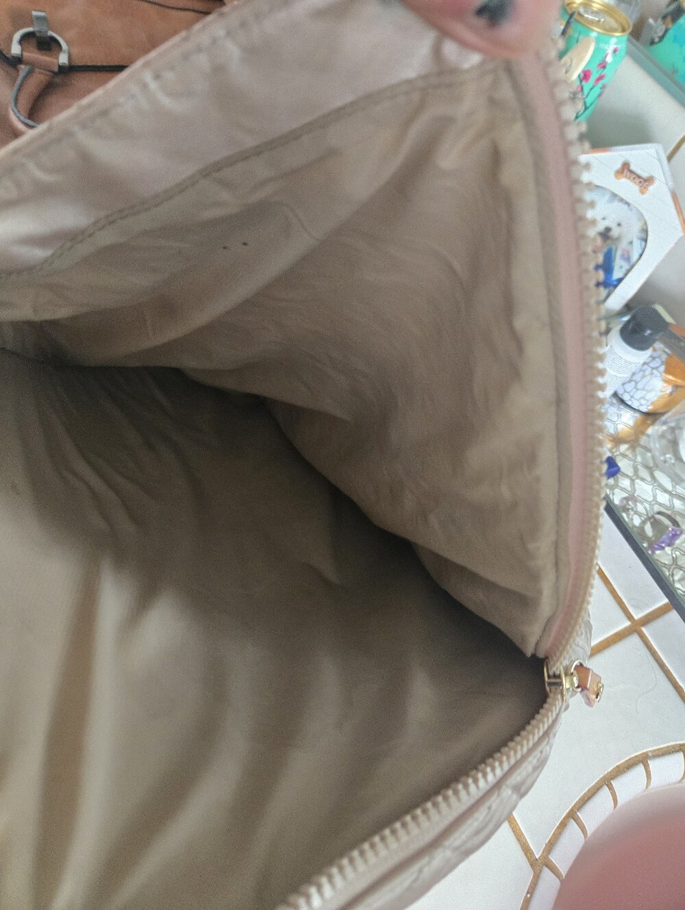 MZ WALLACE Quilted Cream Backpack/Racket Bag. Used Twice. Practucally  Brand New - Picture 7 of 10
